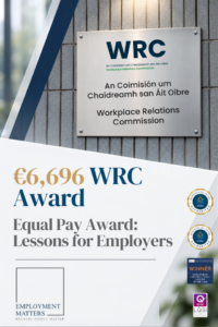 €6,696 WRC equal pay award highlighting lessons for employers on documenting pay differences